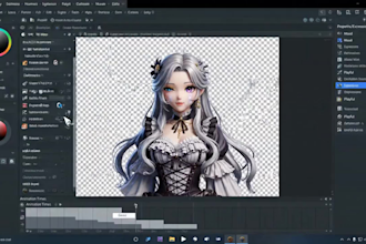 design and rig a professional vtuber model with live2d for streaming