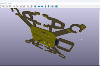 design custom drone, robotics and esp32 pcb in kicad