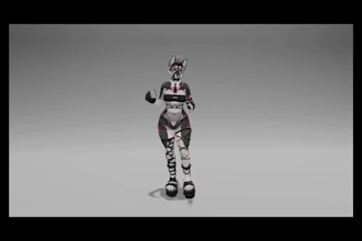 model custom vrchat furry avatar, fursona, vrm and vtuber model for pc and quest