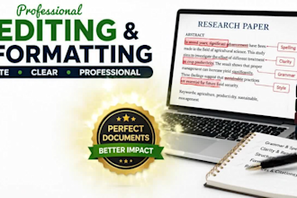 do proofread, edit, and provide feedback on your manuscript