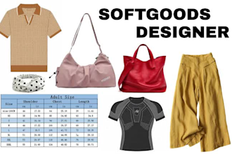 soft goods designer polo tshirt techpack bag soft goods design backpack softgood
