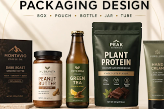 design premium product packaging and label design