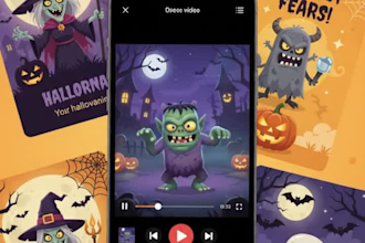create halloween videos and cards