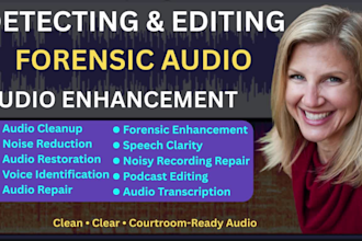 do forensic audio analysis speech enhancement noise reduction audio enhancement