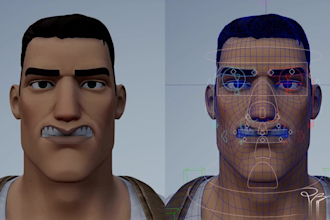 create 52 arkit blendshapes, full body and facial rig, cc4, vroid, mmd, iclone
