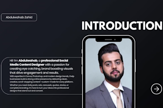 social media designer for daily, weekly, and monthly content