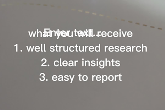 financial and business market research with clear insights