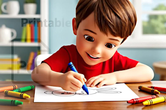 create cute kids coloring pages for printing