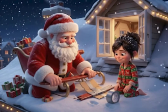 create personalized 3d ai christmas story animation