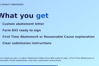 write your irs penalty abatement request for late filing