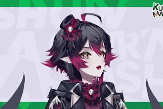 draw and rig 2d vtuber model vtuber model live2d vtuber 2d anime vtuber rigging