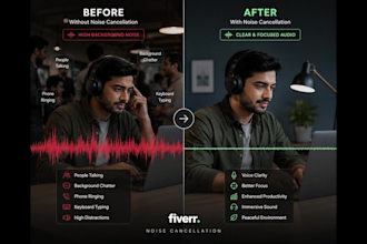 remove background noise and professionally clean your audio