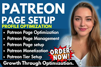 create patreon page, patreon profile optimization patreon page setup, management