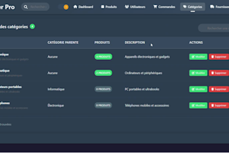 create  a site web for my manger pro