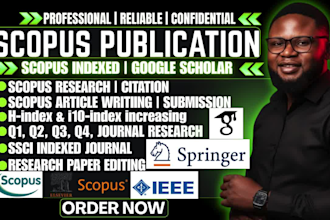 write and publish article on scopus q1, q2, q3, q4, sci, ssci indexed journal