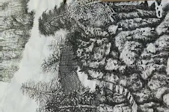 create professional chinese brush painting for your book or wall art