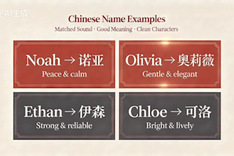 make custom chinese names for foreigners