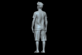 create  3d face, head bust or body model for 3d print