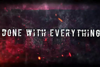 create a metal lyric video for your song