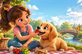 illustrate children storybook illustration and watercolor