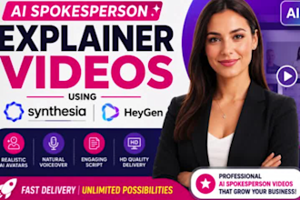 create explainer videos with ai spokespersons using synthesia and heygen
