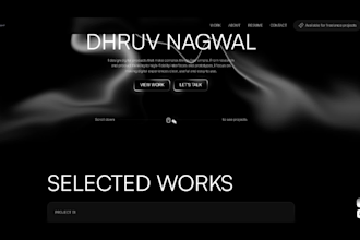 build an interactive framer website