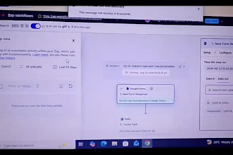 build a zapier automation workflow for lead capture