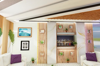 create a modern interior, exterior, and facade design