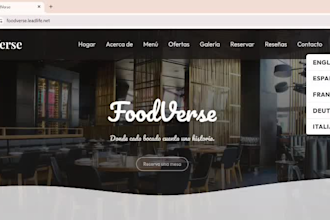 build a restaurant website with online ordering system