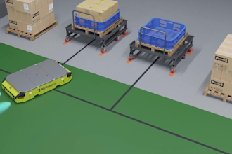 create warehouse animation, logistics animation, supply chain automation video