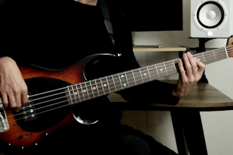 be your session bassist and record a groovy bass track