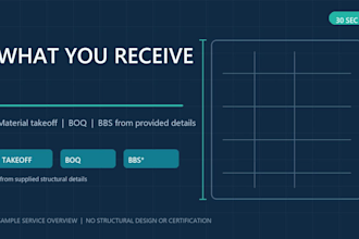 prepare construction boq quantity takeoff and cost estimation