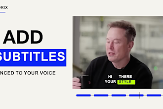 add subtitles and animated captions to your podcast videos