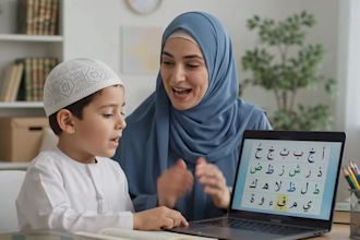 teach quaida and quran reading online from basic with tajveed