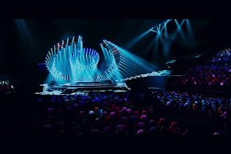 design 3d event stage, concert stage, stage rendering, led screen wall, dmx cues