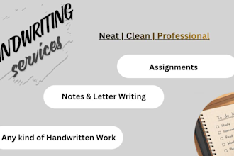 create neat and aesthetic handwritten notes