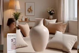 create ai ugc video for boutique interior design social media canva website