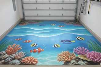 create ai epoxy flooring and resin art transformation videos
