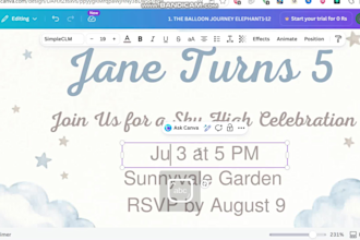 create beautiful editable canva invitation templates
