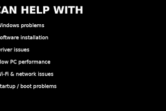 remotely fix PC, windows, software and computer problems