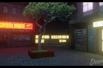 create retro low poly ps1 style 3d environment, ps1 map and indie game assets