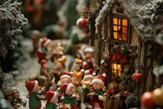do 2d animation christmas animation video christmas cartoon character