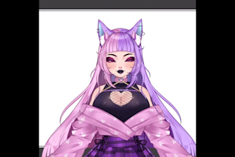 design and rigging live 2d vtuber model, anime vtuber model, 2d vtuber model
