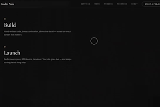 design a high end animated website