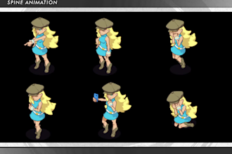create spine 2d animations for your game