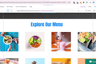 wix website redesign, food website design, restaurant website, wix ecommerce