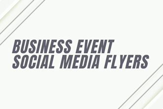 design modern business flyer, event poster, or social media flyer