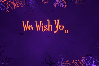 create spooky halloween greeting video