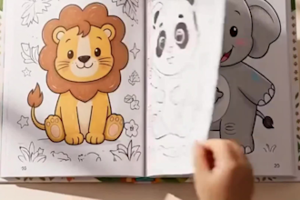 design kids coloring book pages and activity books