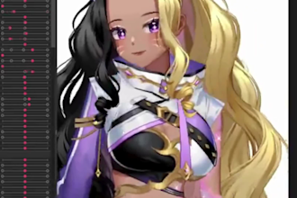 2d vtuber design, live2d vtuber model, vtuber stream avatar, youtube vrc avatar